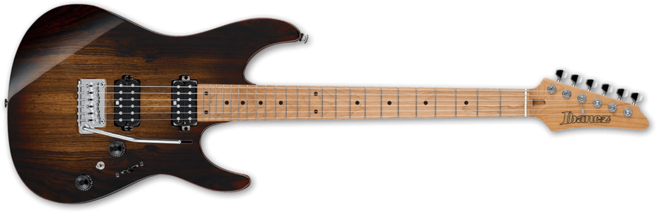 Ibanez Az242bc Det Premium Hh Trem Mn - Deep Espresso Burst - Guitare Électrique Forme Str - Main picture