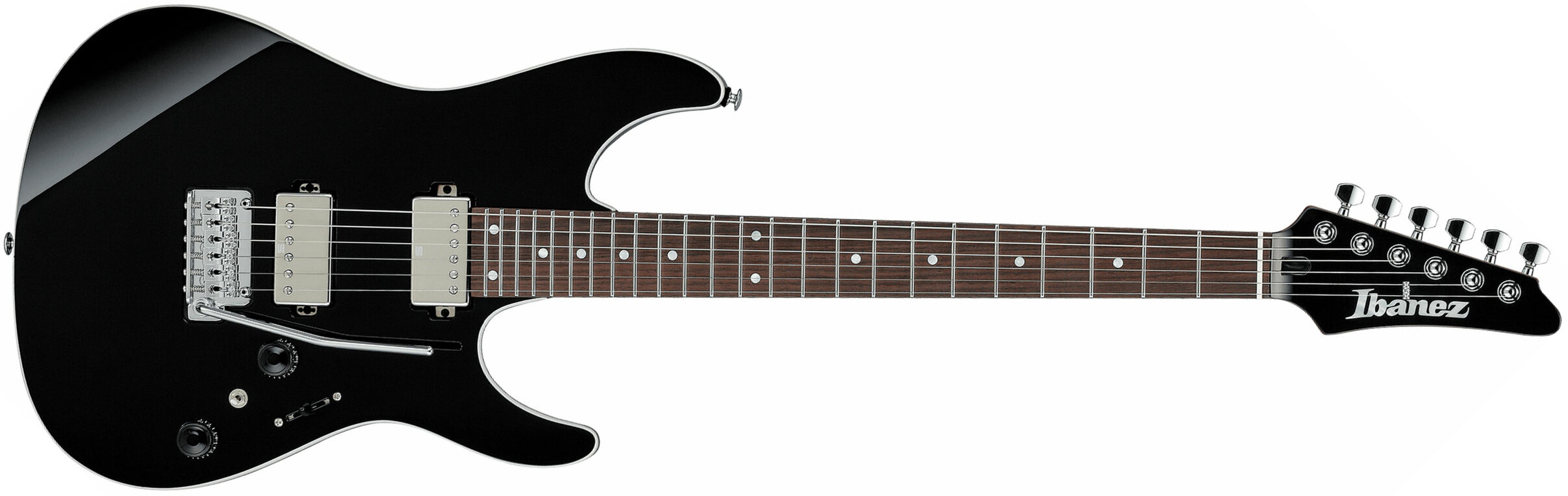 Ibanez Az42p1 Bk  Premium 2h Seymour Duncan Trem Rw - Black - Guitare Électrique Forme Str - Main picture