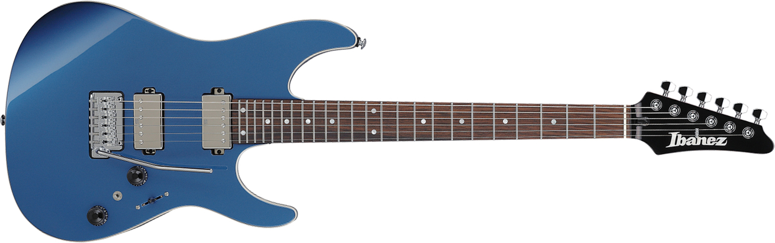 Ibanez Az42p1 Pbe Premium 2h Trem Rw - Prussian Blue Metallic - Guitare Électrique Forme Str - Main picture