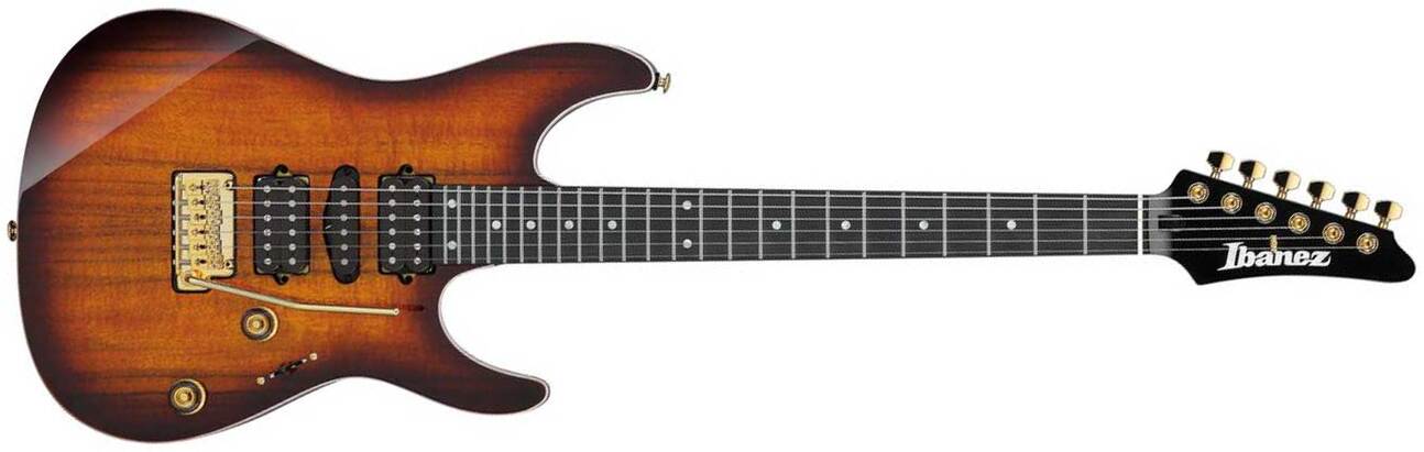 Ibanez Az47p2k Deb Premium Hsh Dimarzio Trem Eb - Dragon Eye Burst - Guitare Électrique Forme Str - Main picture