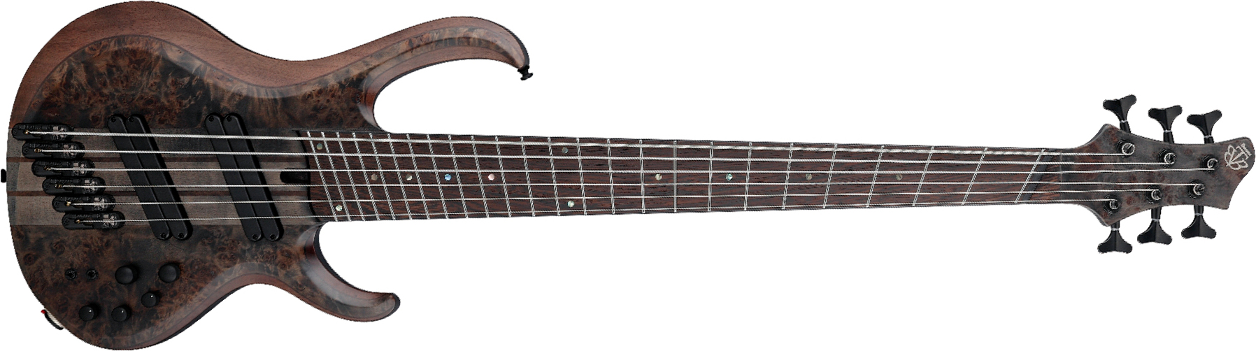 Ibanez Btb806ms Tgf Workshop 6c Multiscale Active Pp - Transparent Gray Flat - Basse Électrique Solid Body - Main picture
