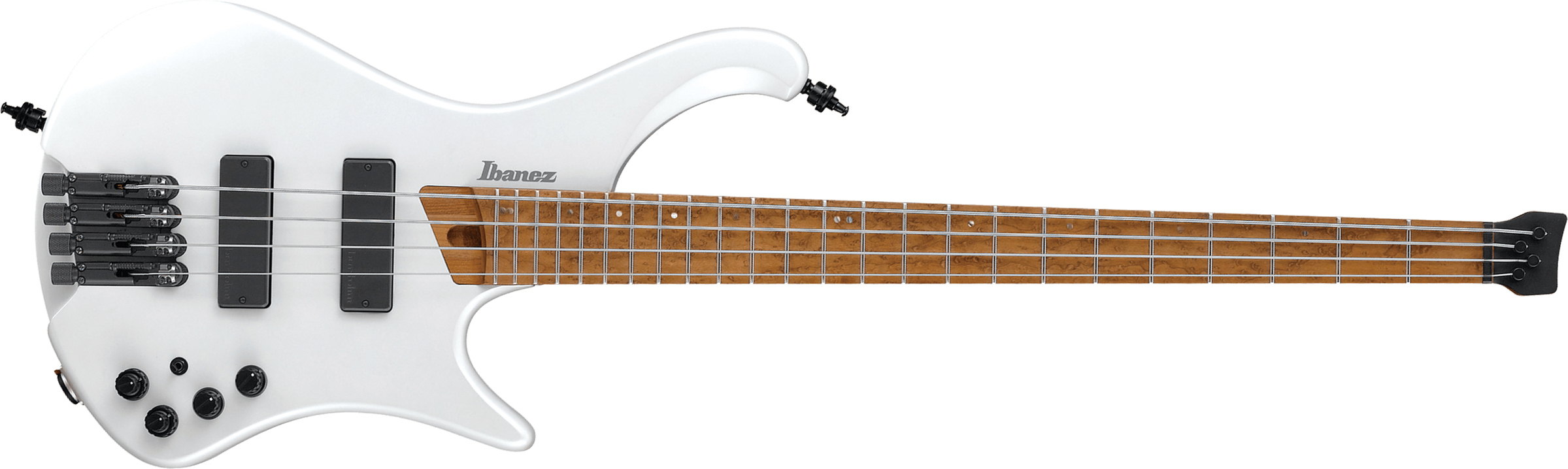 Ibanez Ehb1000 Pwm Workshop Active Bartolini Mn - Pearl White Matte - Basse Électrique Solid Body - Main picture