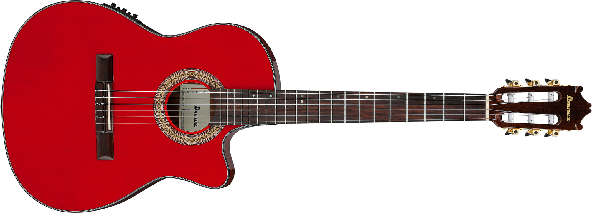 Ibanez Ga35tce Srr 4/4 Epicea Sapele Rw - Sapphire Red - Guitare Classique Format 4/4 - Main picture