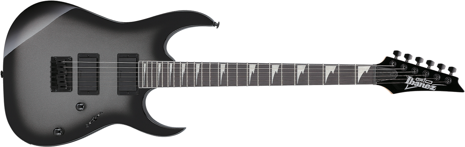Ibanez Grg121dx Mgs Gio 2h Trem Ama - Metallic Gray Sunburst - Guitare Électrique Forme Str - Main picture
