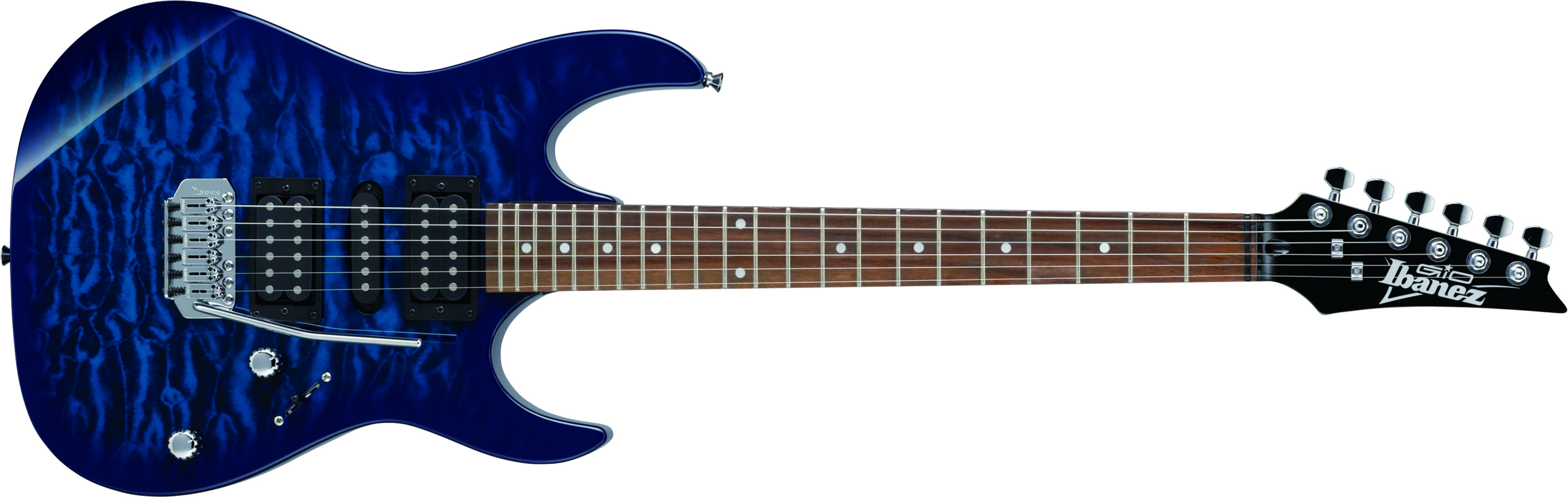 Ibanez Grx70qa Tbb Gio Hsh Trem Nzp - Transparent Blue Burst - Guitare Électrique Forme Str - Main picture