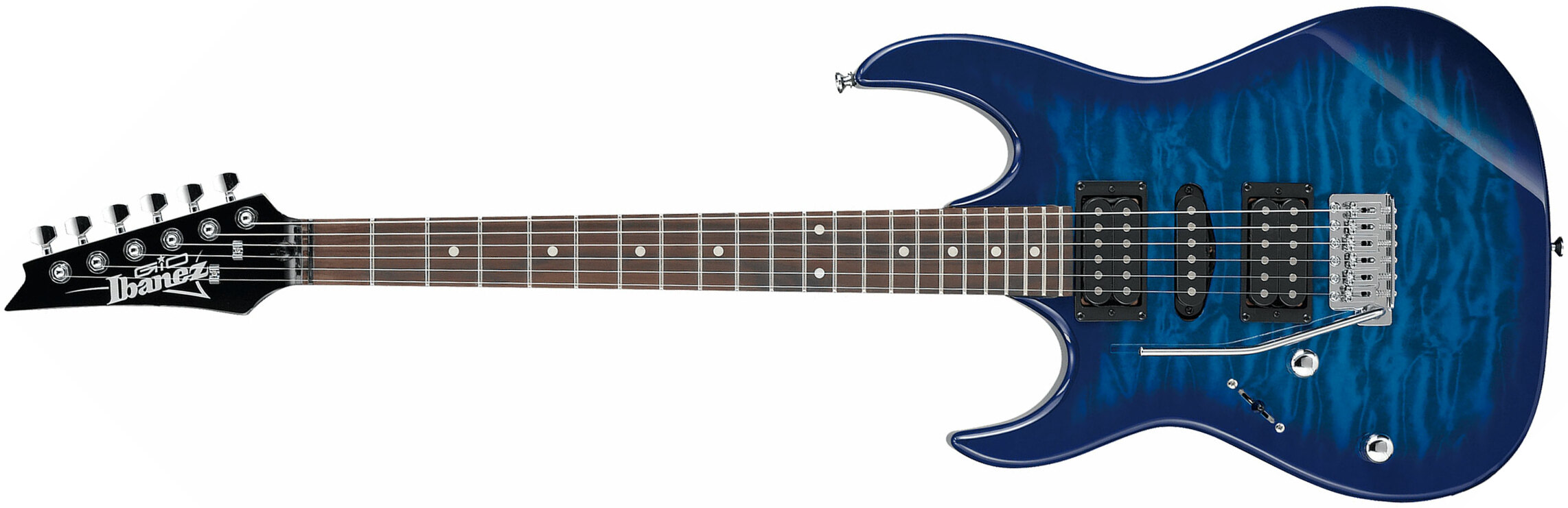 Ibanez Grx70qal Tbb Lh Gaucher Gio Hsh Trem Jat - Transparent Blue Burst - Guitare Électrique Gaucher - Main picture