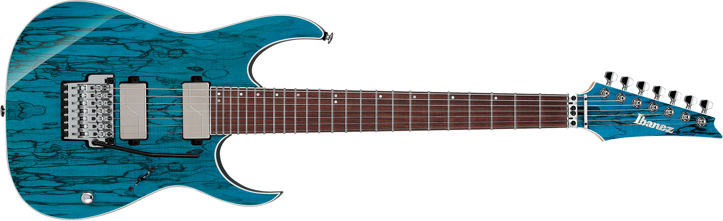 Ibanez Hazuki Hzk1 Jap Signature 2h Fishman Fluence Fr Rw - Blue - Guitare Électrique Forme Str - Main picture