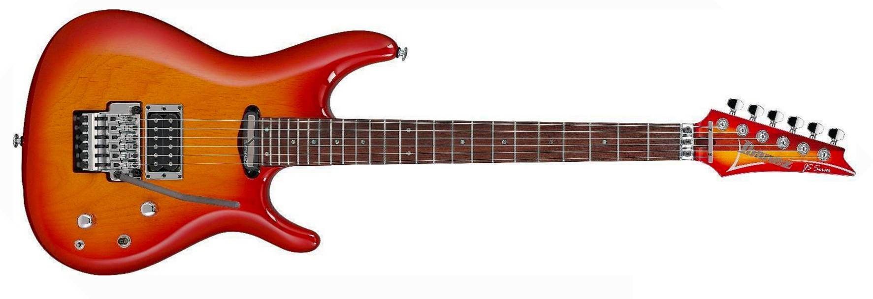 Ibanez Joe Satriani J2470 Cs Prestige Jap Signature 2h Dimarzio / Sustainiac Fr Rw - Cherry Sunburst - Guitare Électrique Signature - Main picture