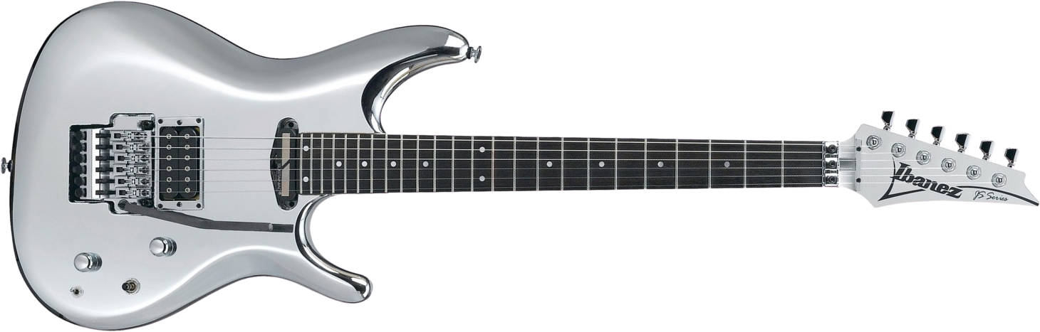 Ibanez Joe Satriani Js1cr Signature Japon H Sustainiac Fr Rw - Chrome Boy - Guitare Électrique Double Cut - Main picture