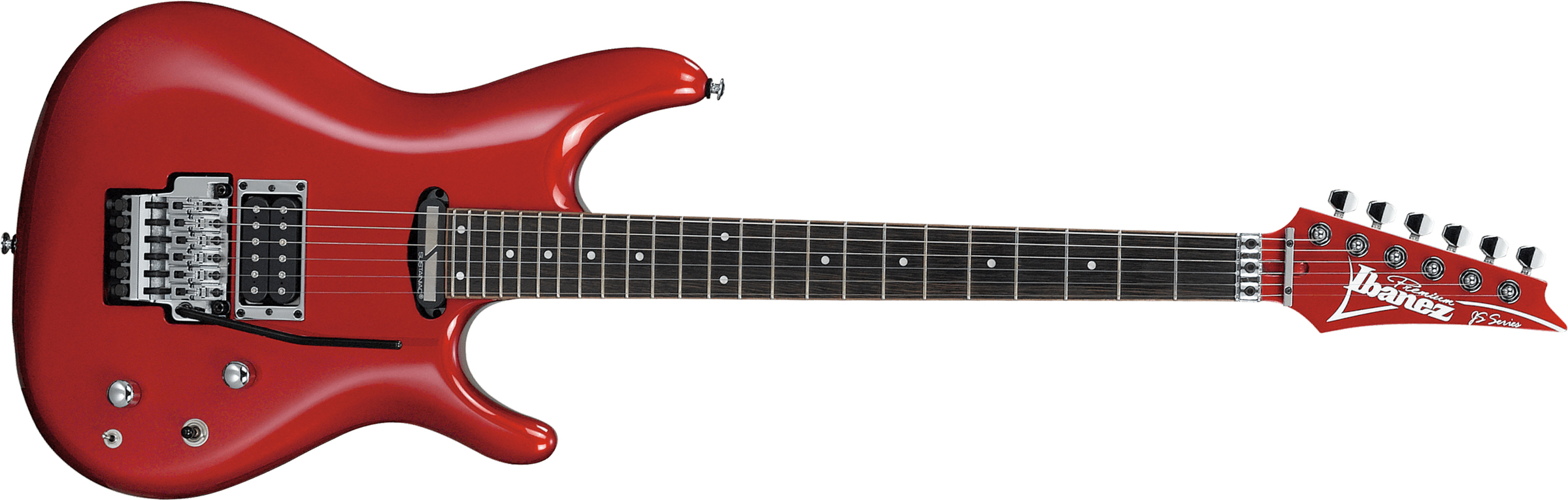 Ibanez Joe Satriani Js240ps Ca Signature Hst Dimarzio Sustainiac Fr Pp - Candy Apple - Guitare Électrique Forme Str - Main picture