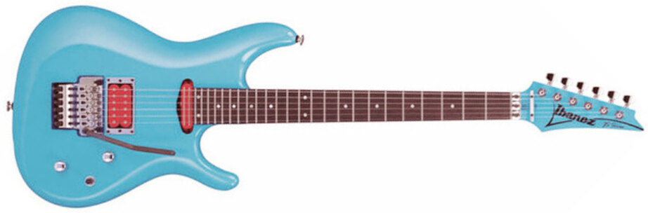 Ibanez Joe Satriani Js2410 Syb Prestige Jap Signature 2h Fr Rw - Sky Blue - Guitare Électrique Forme Str - Main picture