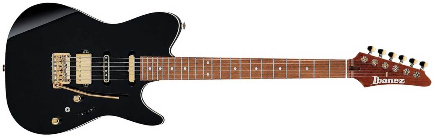 Ibanez Lari Basilio Lb1 Bk Jap Signature Hss Trem Mn - Black - Guitare Électrique Signature - Main picture