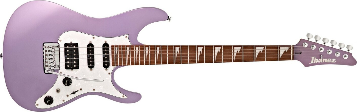 Ibanez Mario Camarena Mar10 Lmm Premium Signature Hss Trem Mn +housse - Lavender Metallic Matte - Guitare Électrique Forme Str - Main picture