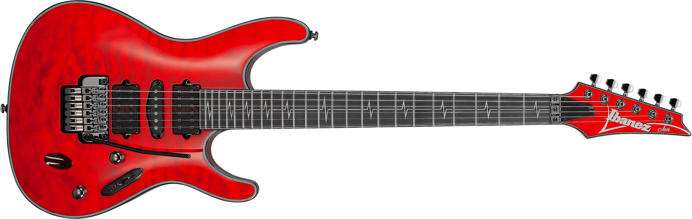 Ibanez Nita Strauss Jiva10r Trc Signature Hsh Dimarzio Fr Eb - Torch Red - Guitare Électrique Forme Str - Main picture