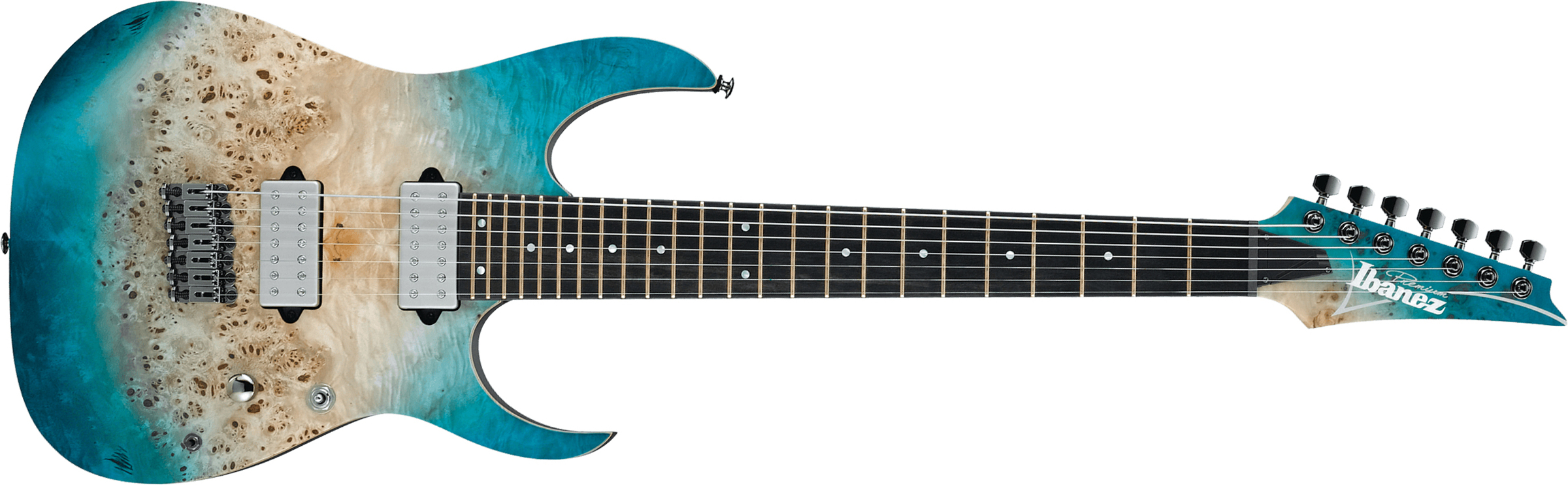 Ibanez Rg1127pbfx Cif Premium 7-cordes Hh Ht Eb +housse - Caribbean Islet Flat - Guitare Électrique 7 Cordes - Main picture