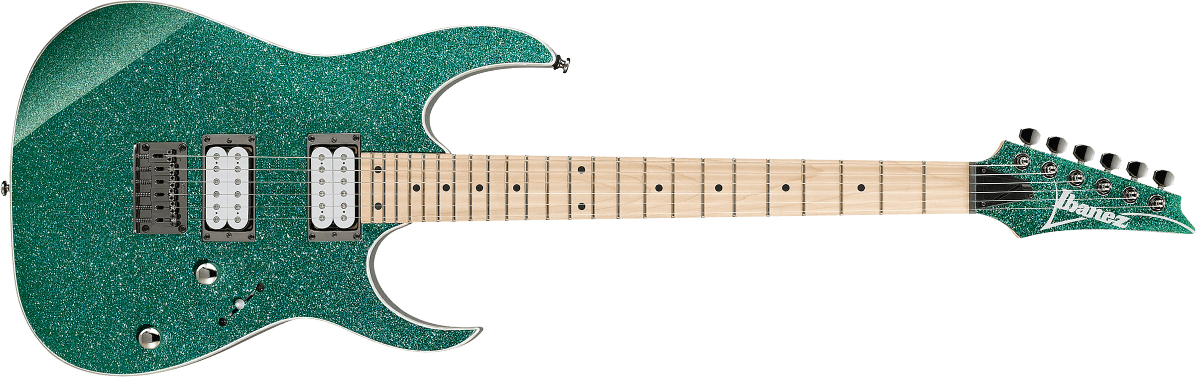 Ibanez Rg421msp Tsp Standard Ht Hh Mn - Turquoise Sparkle - Guitare Électrique Forme Str - Main picture