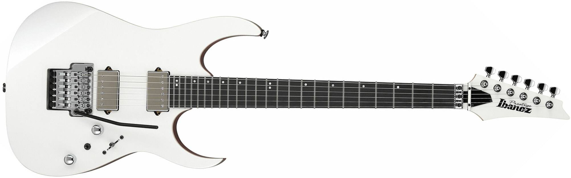 Ibanez Rg5320c Pw Prestige Jap 2h Dimarzio Fr Eb - Polar White - Guitare Électrique Forme Str - Main picture