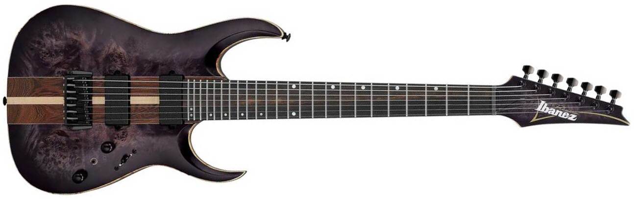 Ibanez Rga217p1pb Drl Premium 7c 2h Dimarzio Ht Eb - Deep Twilight Burst - Guitare Électrique Forme Str - Main picture