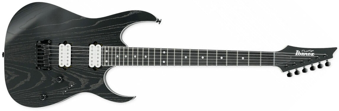 Ibanez Rgr652ahbf Wk Prestige Japon Hh Ht Rw - Weathered Black - Guitare Électrique Forme Str - Main picture