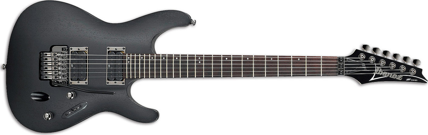 Ibanez S520 Wk Standard Hh Fr Jat - Weathered Black - Guitare Électrique Forme Str - Main picture