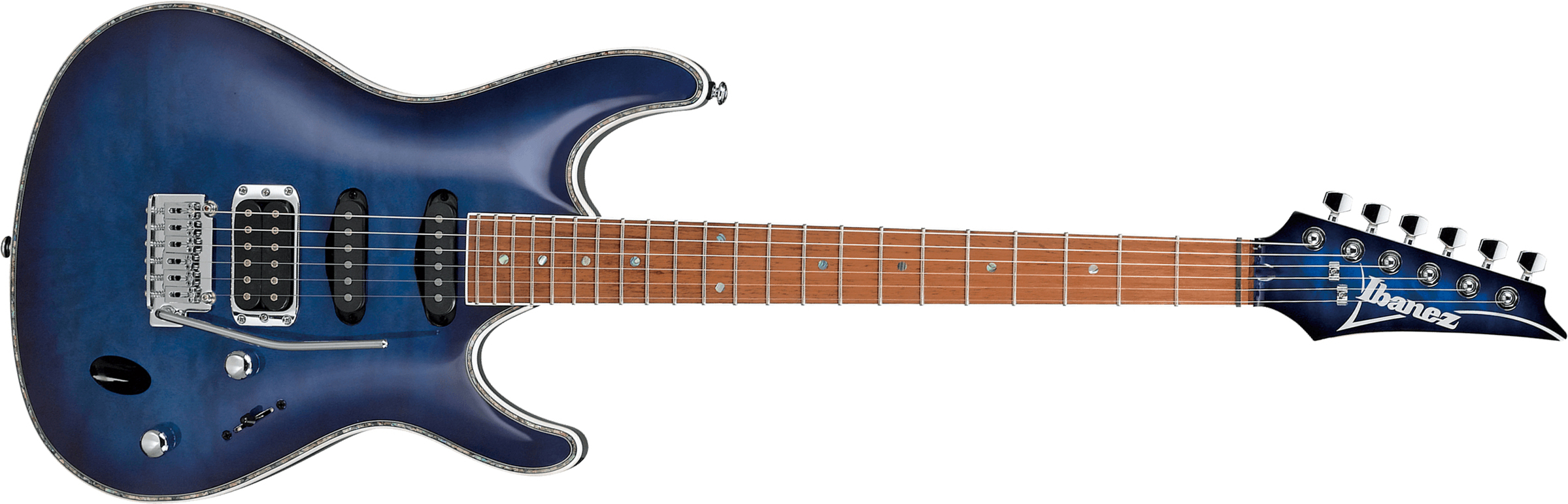 Ibanez Sa360nqm Spb Standard Hss Trem Jat - Sapphire Blue - Guitare Électrique Forme Str - Main picture