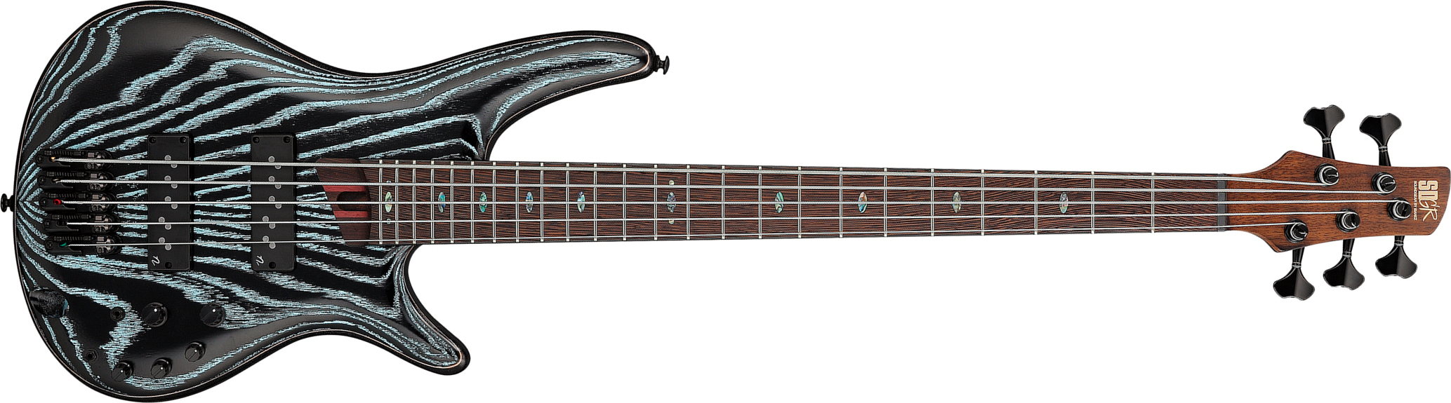 Ibanez Sr1325sb Avl Premium 5c Active Pp - Aqua Wave Low Gloss - Basse Électrique Solid Body - Main picture