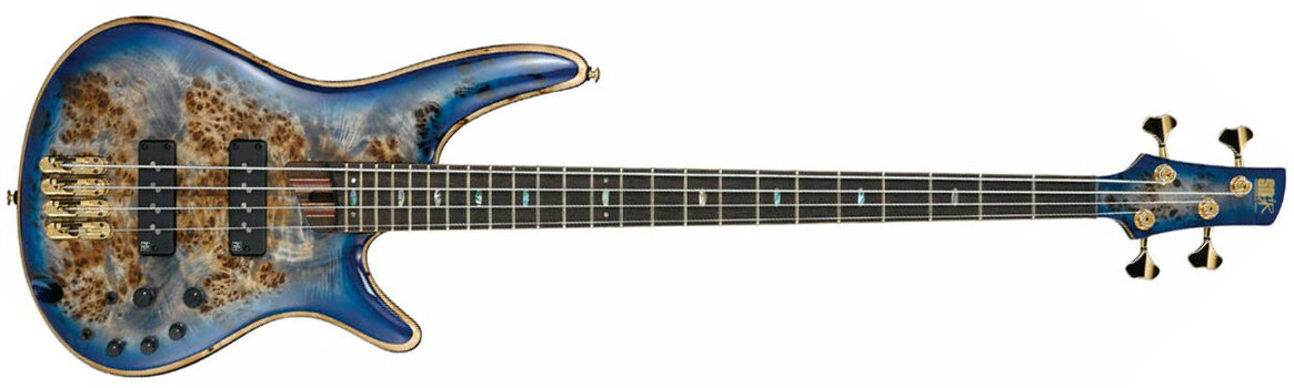 Ibanez Sr2600e Cbb Premium Active Jat - Cerulean Blue Burst - Basse Électrique Solid Body - Main picture