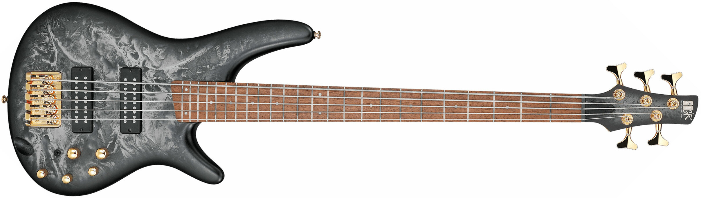 Ibanez Sr305edx Bzm Standard 5c Active Jat - Black Ice Frozen Matte - Basse Électrique Solid Body - Main picture