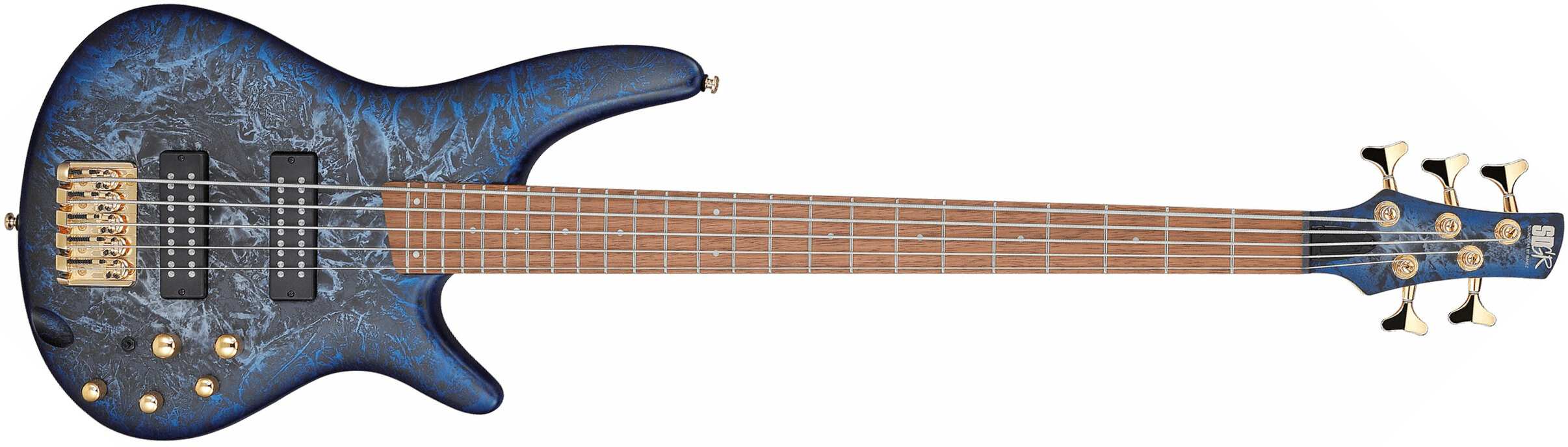 Ibanez Sr305edx Czm Standard 5c Active Jat - Cosmic Blue Frozen Matte - Basse Électrique Solid Body - Main picture