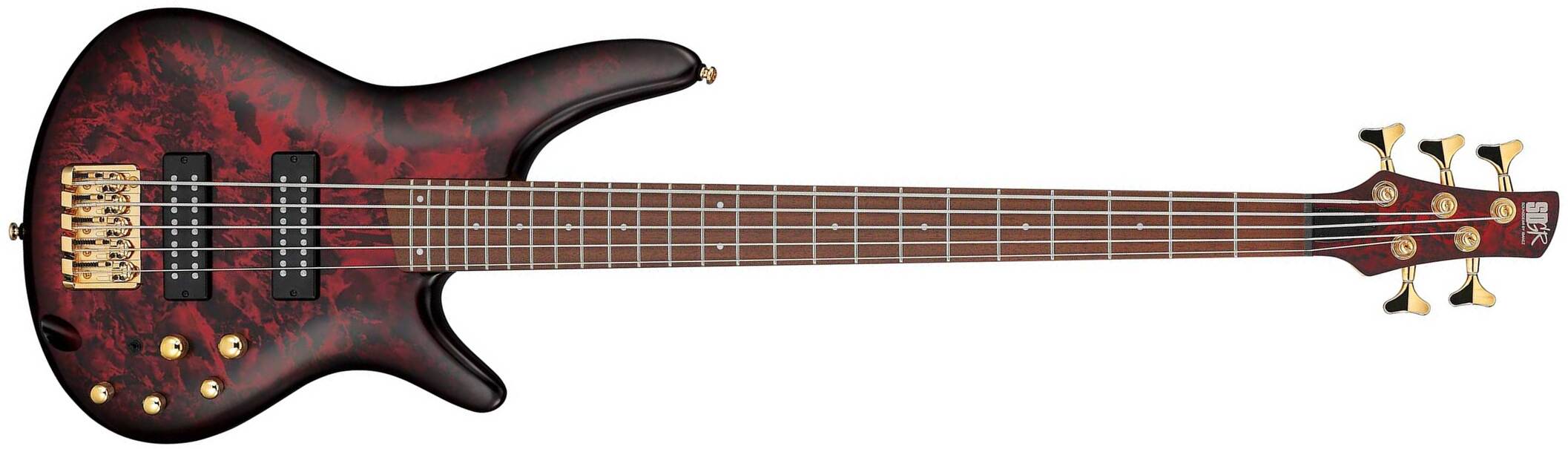 Ibanez Sr305edx Wzm Standard 5c Active Jat - Wine Red Frozen Matte - Basse Électrique Solid Body - Main picture