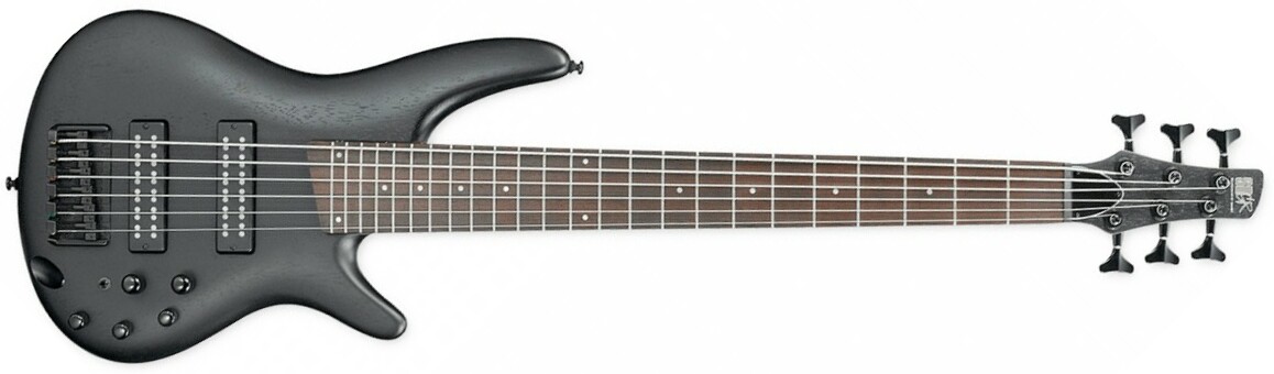 Ibanez Sr306eb Wk Standard 6-cordes Active Jat - Weathered Black - Basse Électrique Solid Body - Main picture