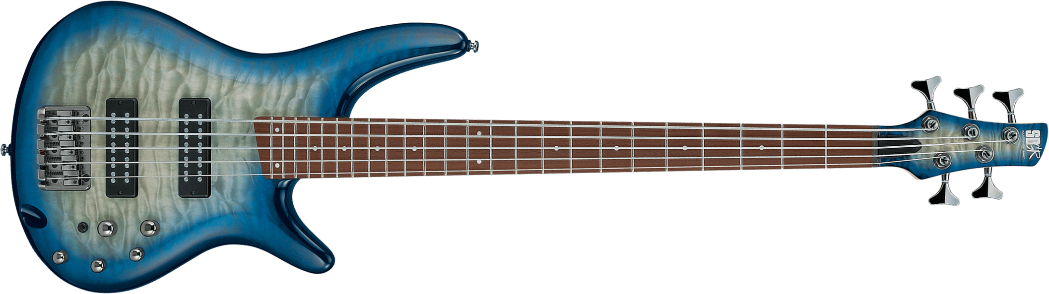 Ibanez Sr405eqm Scb Standard 5c Active Jat - Stained Cosmic Blue Starburst - Basse Électrique Solid Body - Main picture