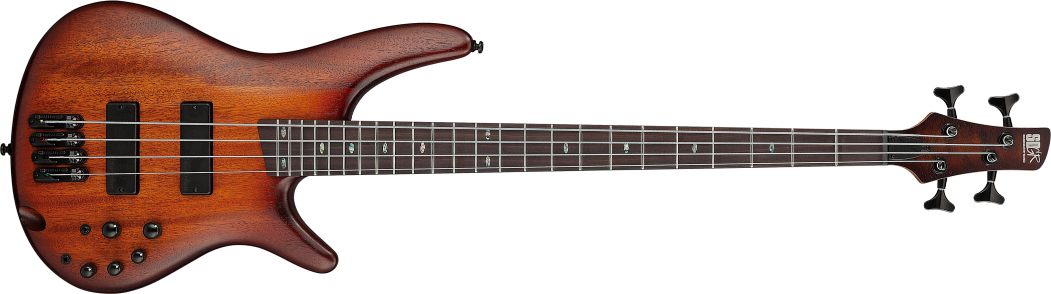 Ibanez Sr500a Mhl Standard Active Bartolini Rw - Mahogany Brown Burst Low Gloss - Basse Électrique Solid Body - Main picture