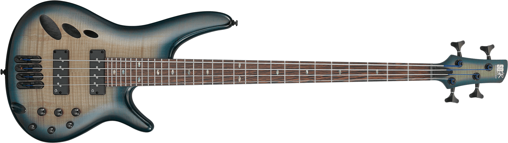 Ibanez Srd900 Ctl Workshop Active Piezo Pp - Cosmic Blue Starburst - Basse Électrique 1/2 Caisse - Main picture