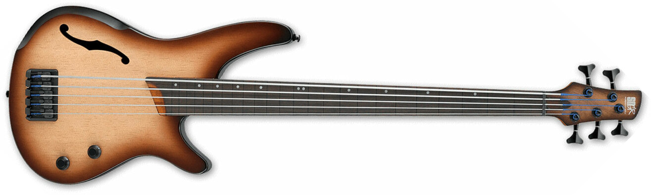 Ibanez Srh505f Nnf Fretless Bass Workshop Pan - Dragon Eye Burst Flat - Basse Électrique Solid Body - Main picture