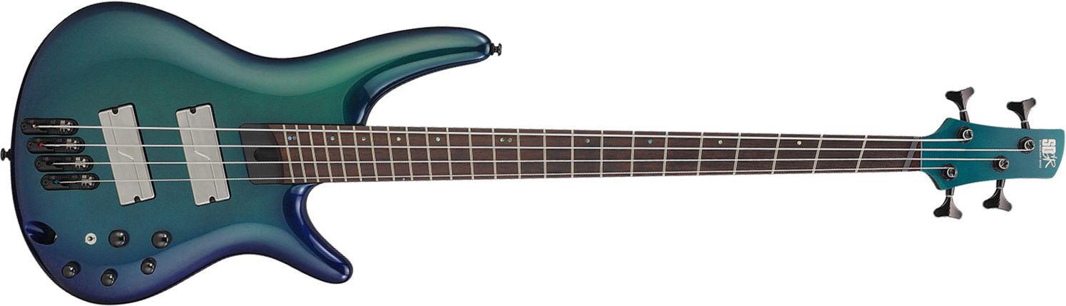 Ibanez Srms720 Bcm Workshop 4c Multiscale Active Fishman Fluence Pp - Blue Chameleon - Basse Électrique Solid Body - Main picture