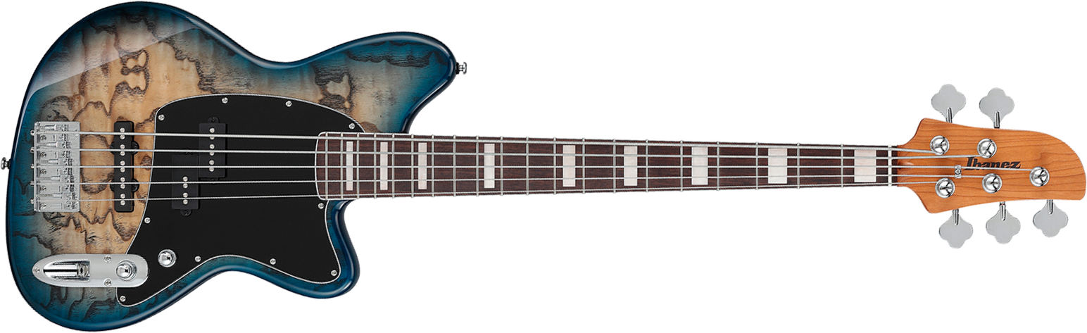 Ibanez Tmb405ta Cbs Talman 5c Active Rw - Cosmic Blue Starburst - Basse Électrique Solid Body - Main picture