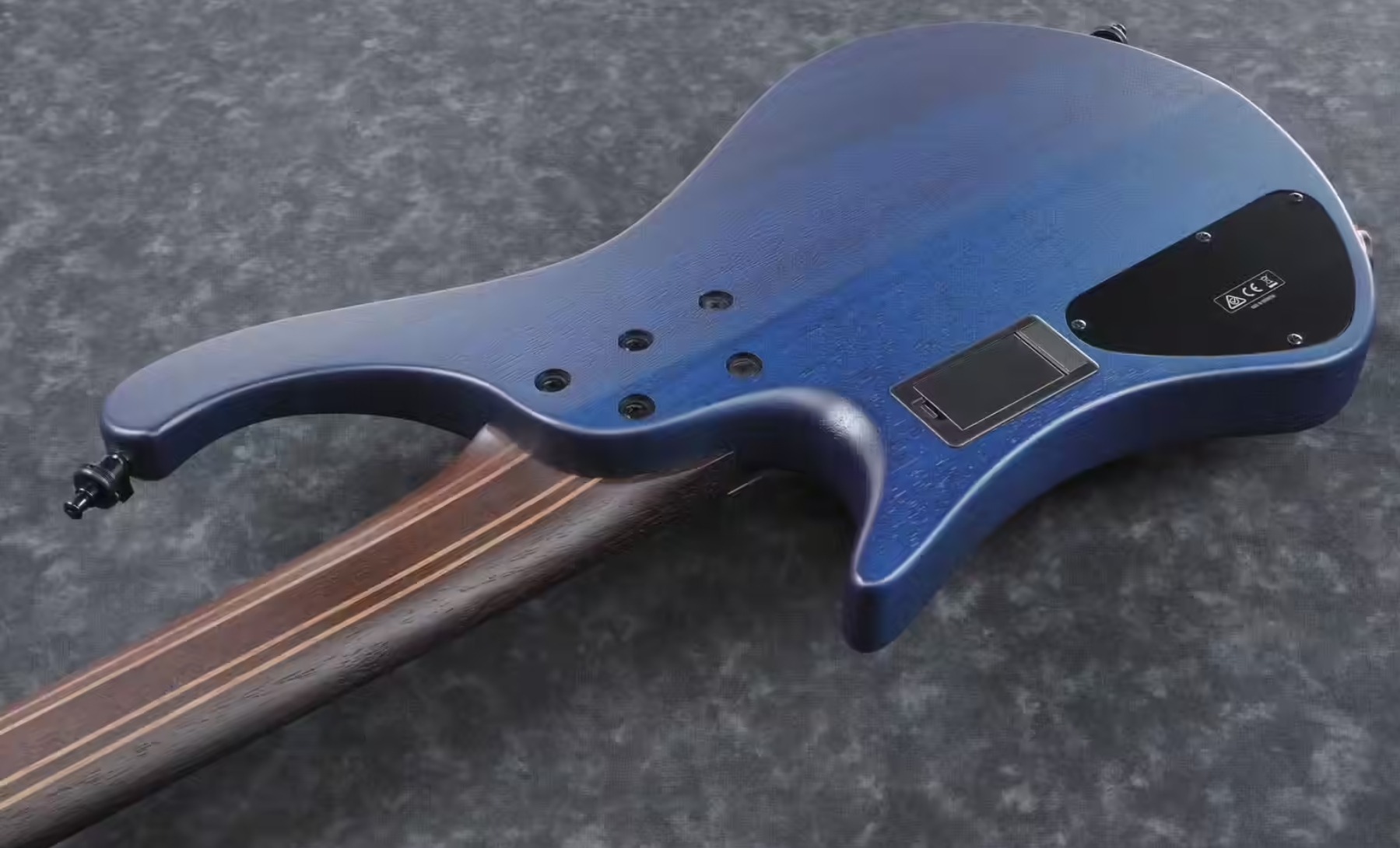 Ibanez Ehb1505ms Plf Workshop Multiscale 5c Active Pp - Pacific Blue Burst Flat - Basse Électrique Solid Body - Variation 2