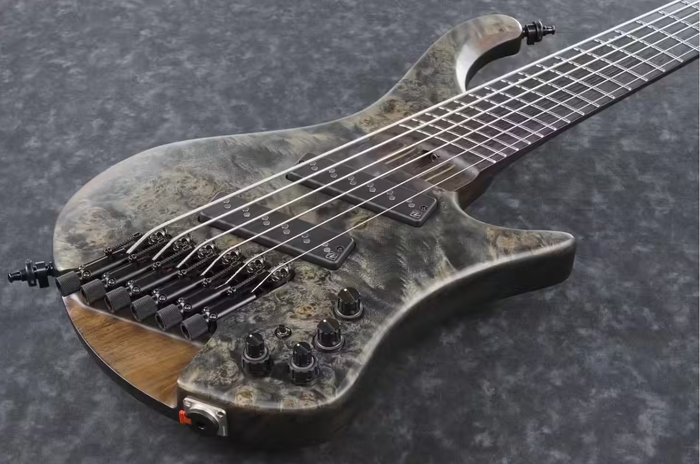 Ibanez Ehb1506ms Bif Workshop 6c Multiscale Active Pp - Black Ice Flat - Basse Électrique Solid Body - Variation 2