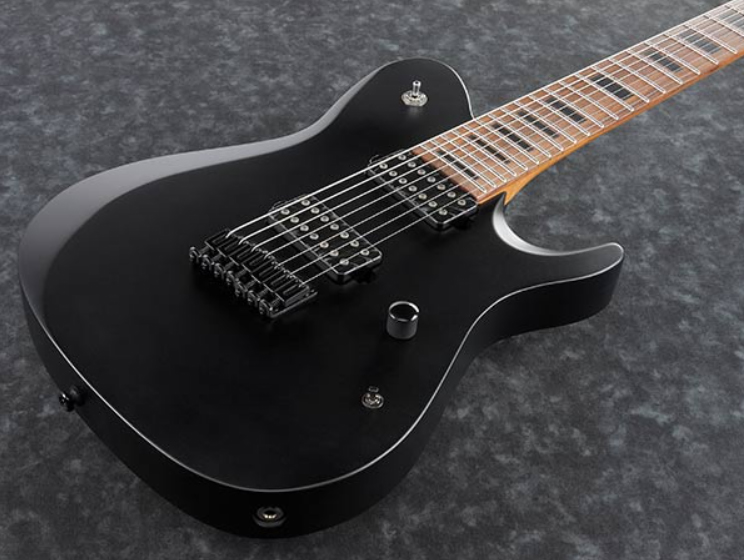 Ibanez Fr807 Bkf Standard 7c 2h Ht Pf - Black Flat - Guitare Électrique 7 Cordes - Variation 1