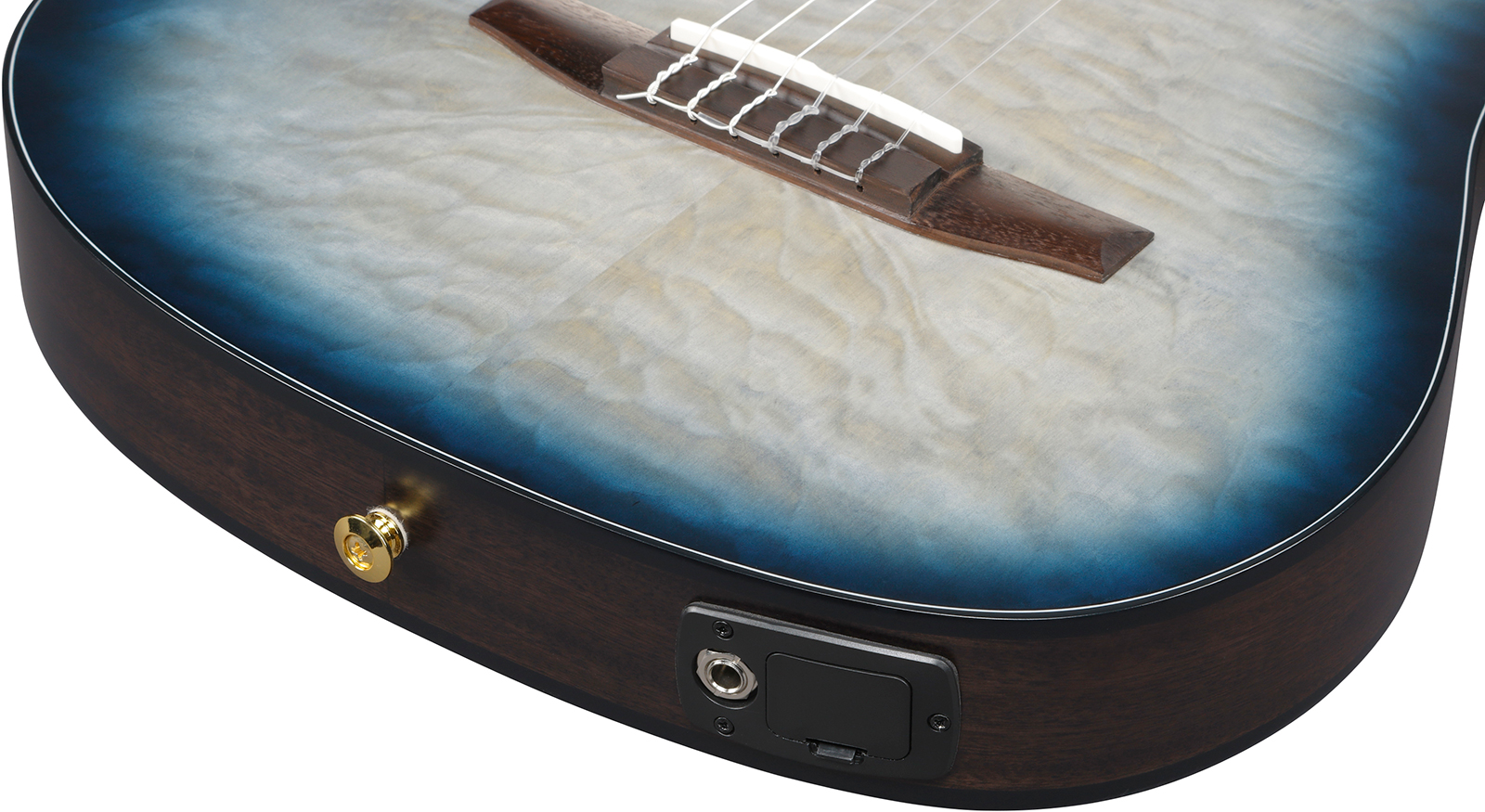 Ibanez Frh20qmn Ctl Fr Hollow Cw Erable Sapele Rw - Cosmic Blue Starburst Low Gloss - Guitare Classique Format 4/4 - Variation 4
