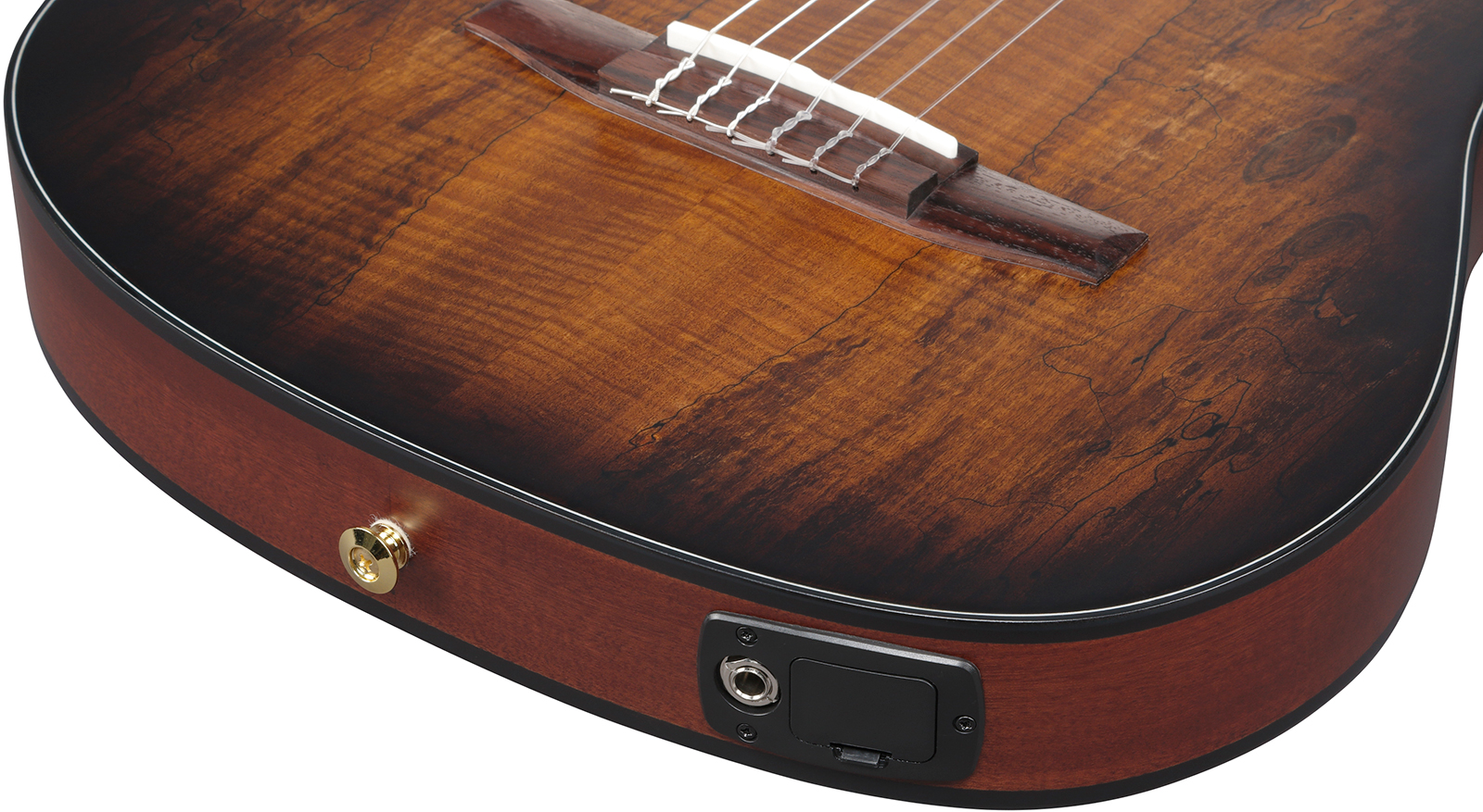 Ibanez Frh20qmn Tcl Fr Hollow Cw Erable Sapele Rw - Tobacco Burst Low Gloss - Guitare Classique Format 4/4 - Variation 5