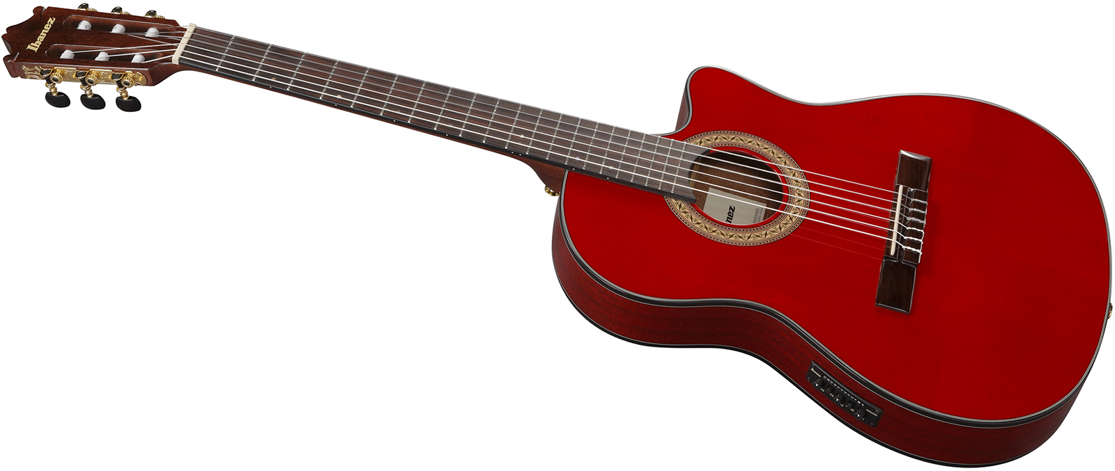 Ibanez Ga35tce Srr 4/4 Epicea Sapele Rw - Sapphire Red - Guitare Classique Format 4/4 - Variation 2