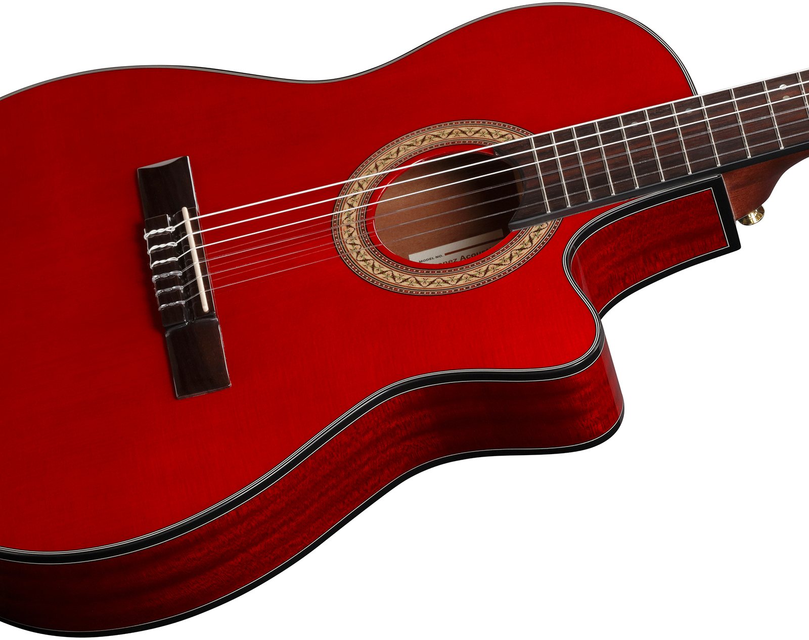 Ibanez Ga35tce Srr 4/4 Epicea Sapele Rw - Sapphire Red - Guitare Classique Format 4/4 - Variation 3