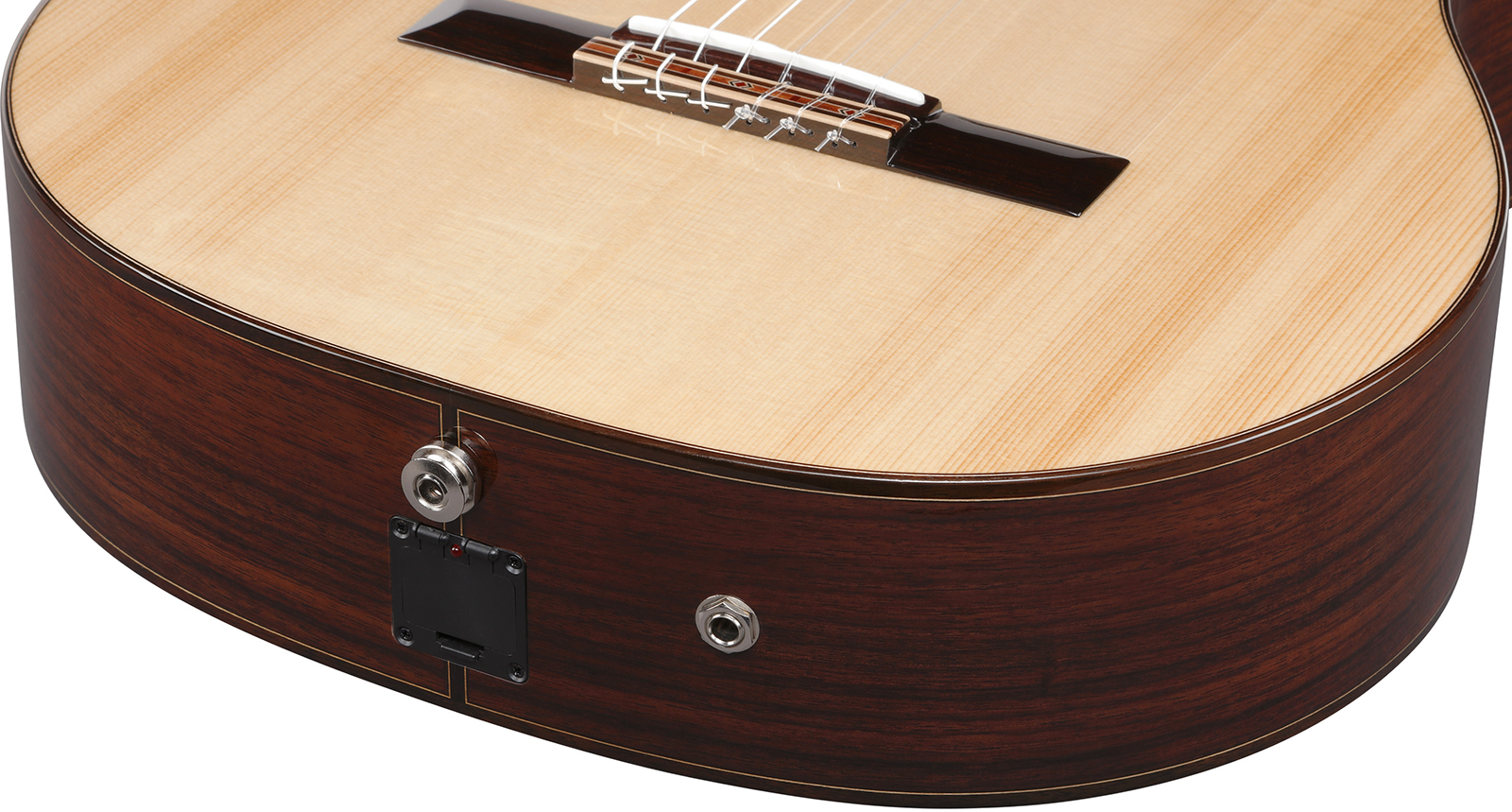 Ibanez Ga380ce Nt Classical 4/4 Epicea Palissandre Rw - Natural High Gloss - Guitare Classique Format 4/4 - Variation 4