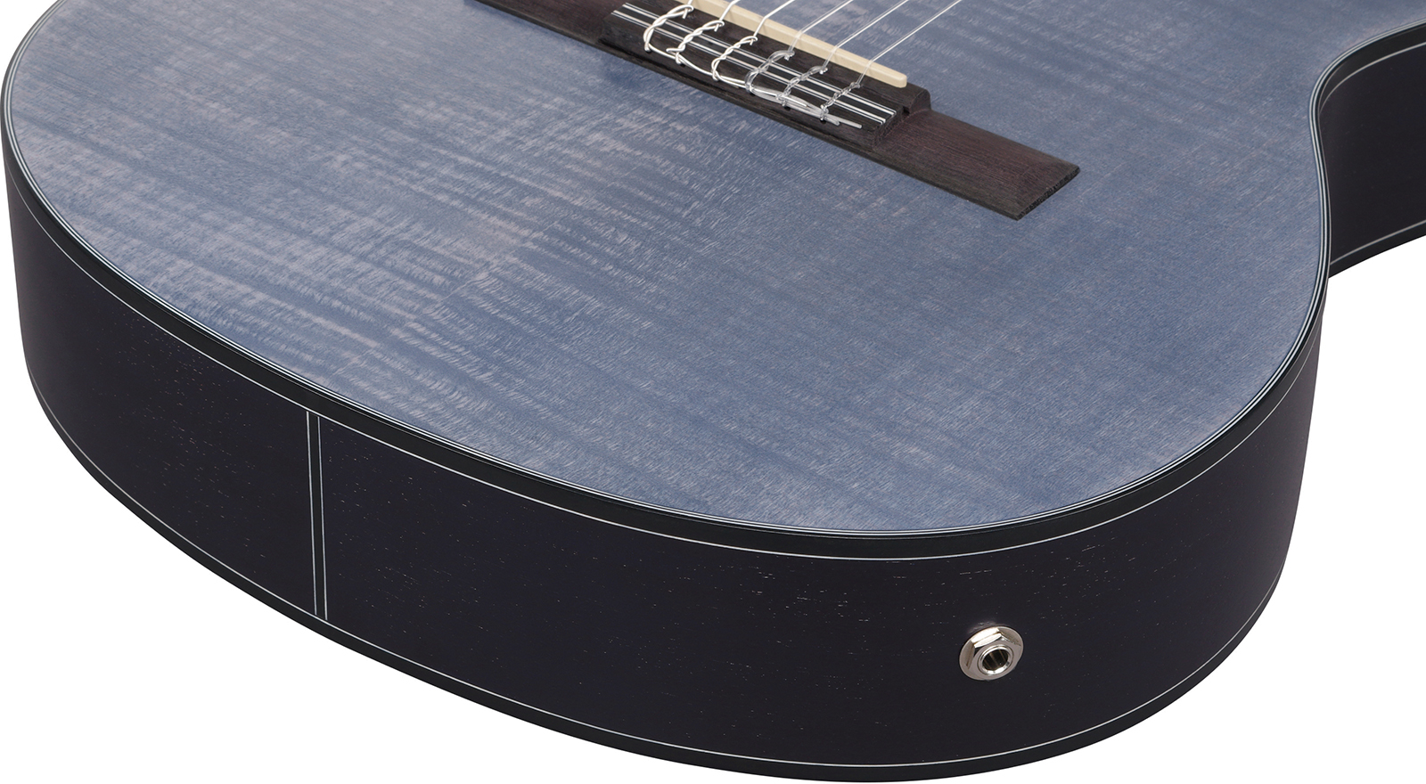Ibanez Ga5fmtce Ob Classical 4/4 Thinline Cw Erable Sapele Pur - Open Pore Blue Berry - Guitare Classique Format 4/4 - Variation 4