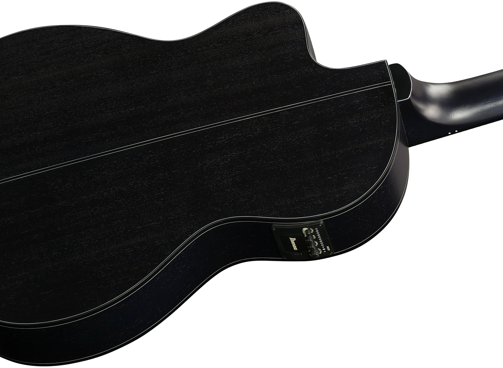 Ibanez Ga5fmtce Ob Classical 4/4 Thinline Cw Erable Sapele Pur - Open Pore Blue Berry - Guitare Classique Format 4/4 - Variation 5