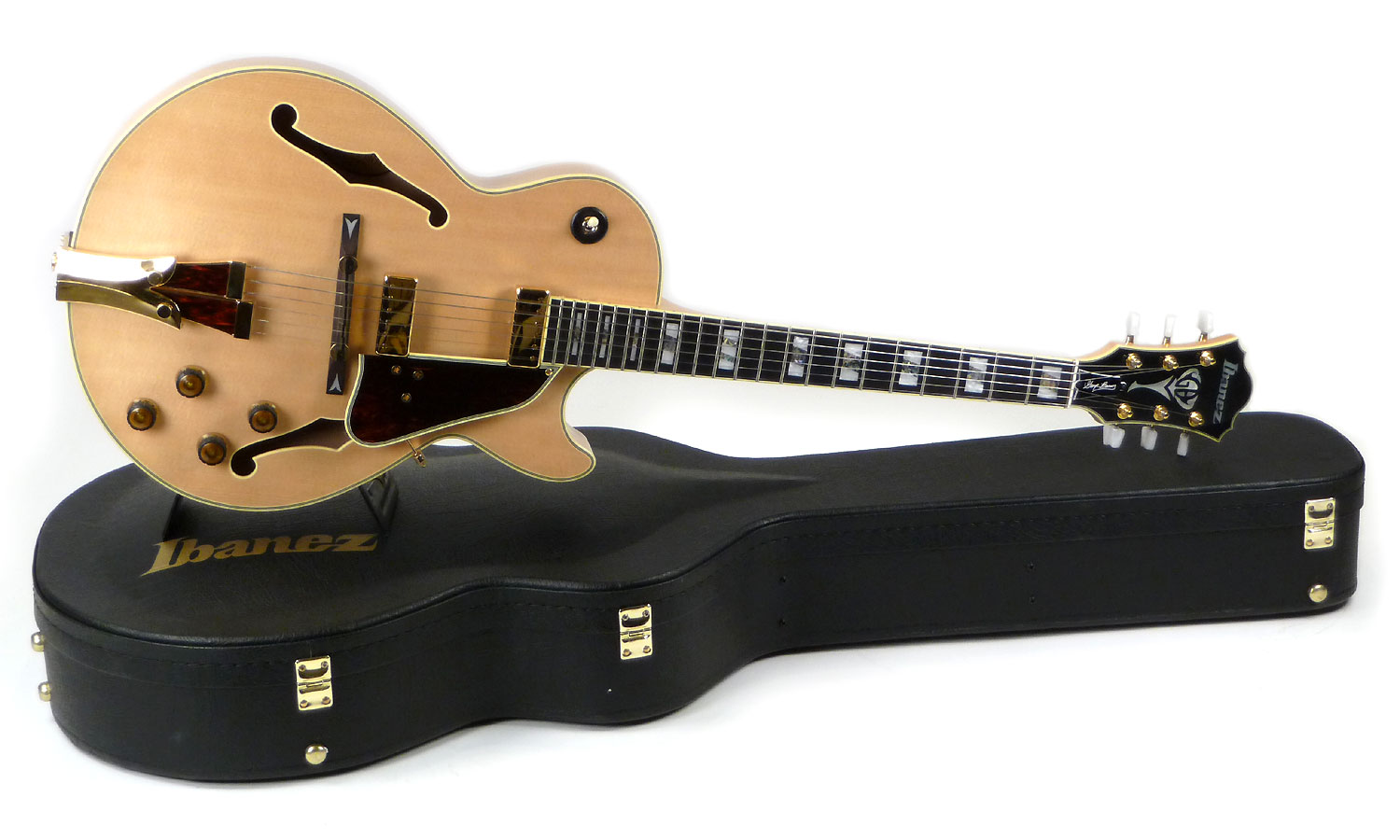 Ibanez George Benson Gb10 Nt Prestige Jap Signature 2mh Ht Eb - Natural - Guitare Électrique 3/4 Caisse & Jazz - Variation 1