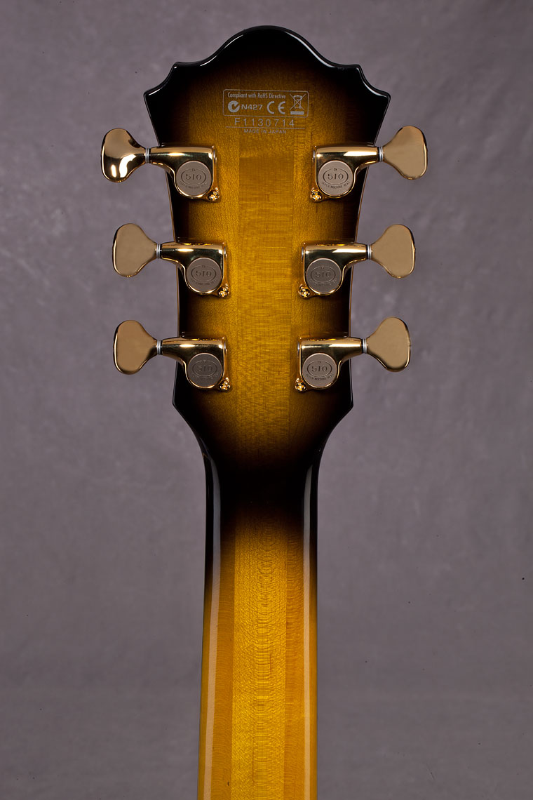 Ibanez George Benson Lgb300 Vys Prestige Japon Hh Ht Eb - Vintage Yellow Sunburst - Guitare Électrique 1/2 Caisse - Variation 6