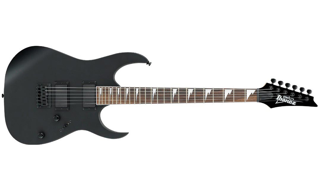 Ibanez Grg121dx Bkf Gio Hh Ht Pur - Black Flat - Guitare Électrique Forme Str - Variation 1